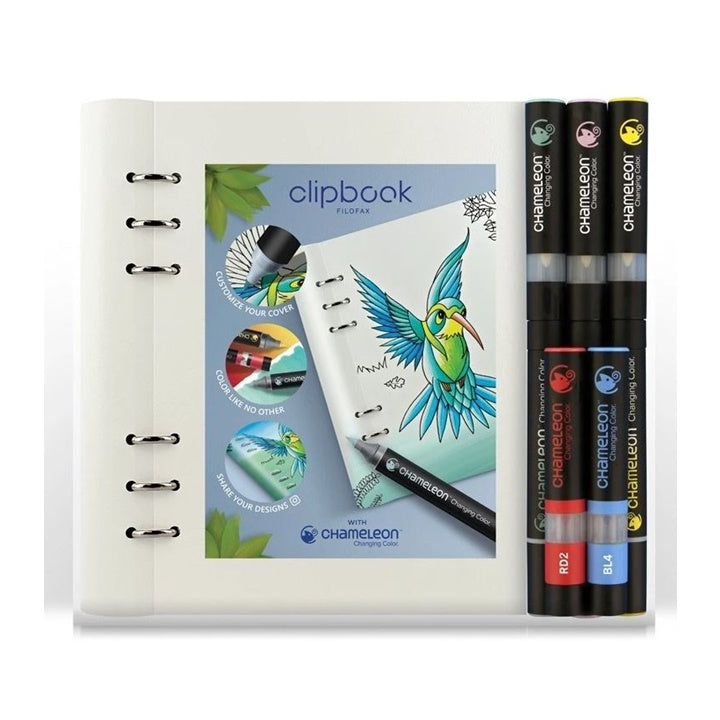 Chameleon pera se zápisníkem Filofax- sada 6 ks