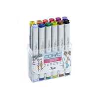 Popisovače COPIC Classic Summer Colours / sada 12 ks