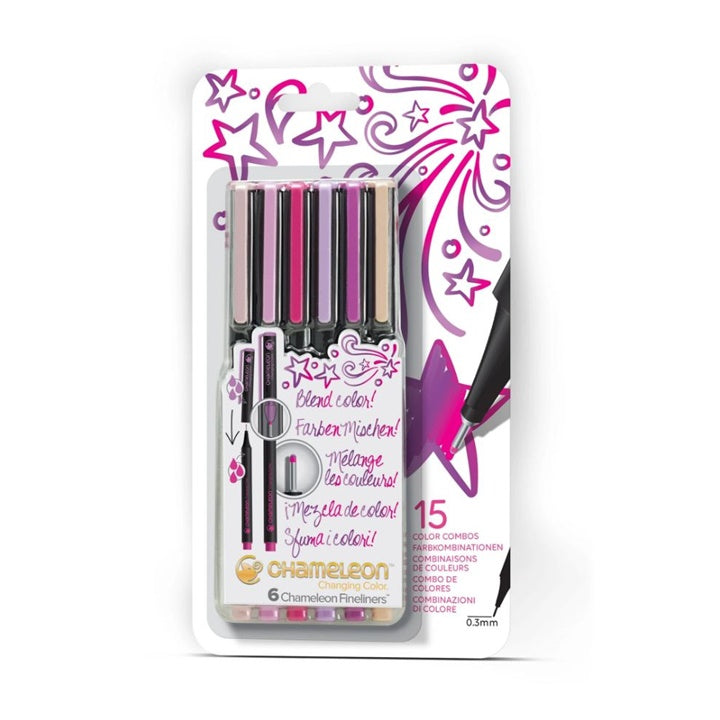 Popisovače Chameleon - Floral Colors / sada 6 ks