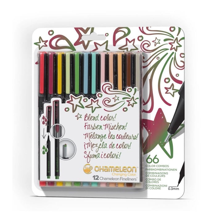 Popisovače Chameleon - Designer Colors / sada 12 ks