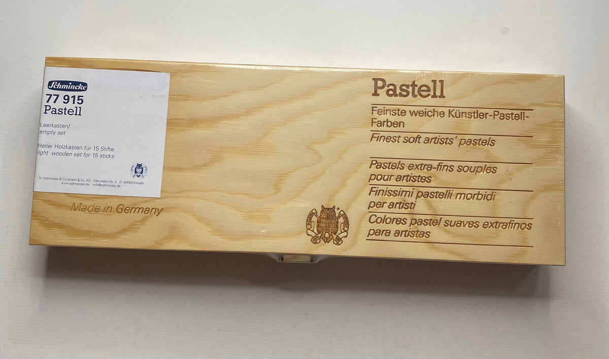 Dřevěná krabička na 15 pastelů Schmincke