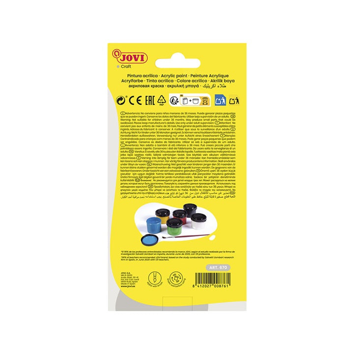 JOVI sada akrylových barev 6x35 ml + štětec