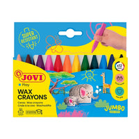 JOVICOLOR Triwax trojhranné voskové tužky 12ks/ 82mm průměr 11mm