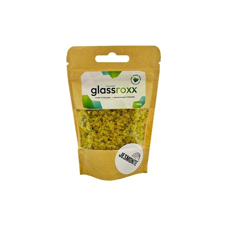 Skleněný granulát Glassroxx Jesmonite 150g – Neonově žlutá