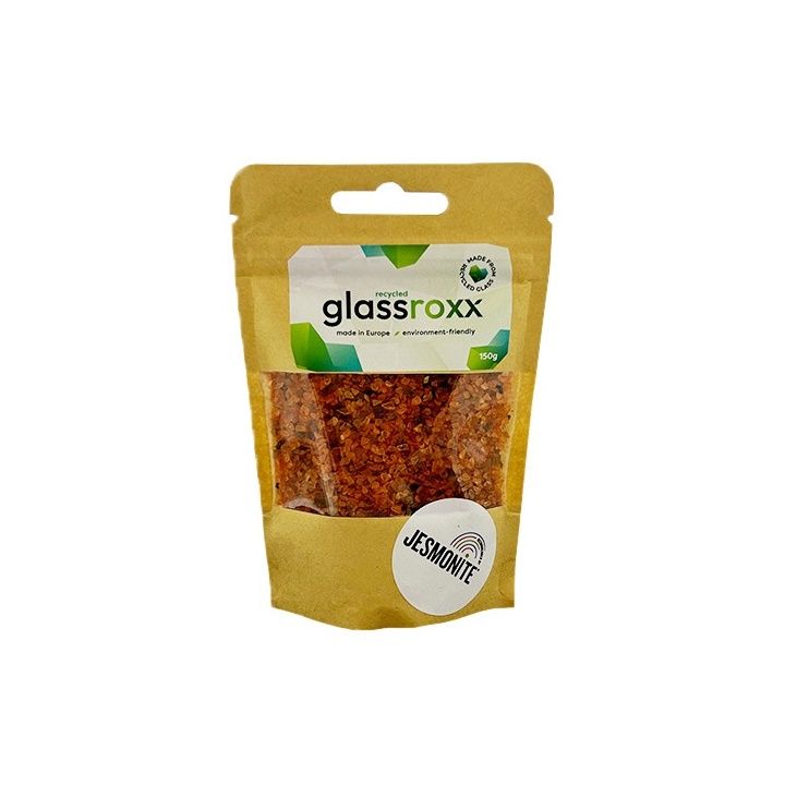 Skleněný granulát Glassroxx Jesmonite 150g – Žlutá oranžová