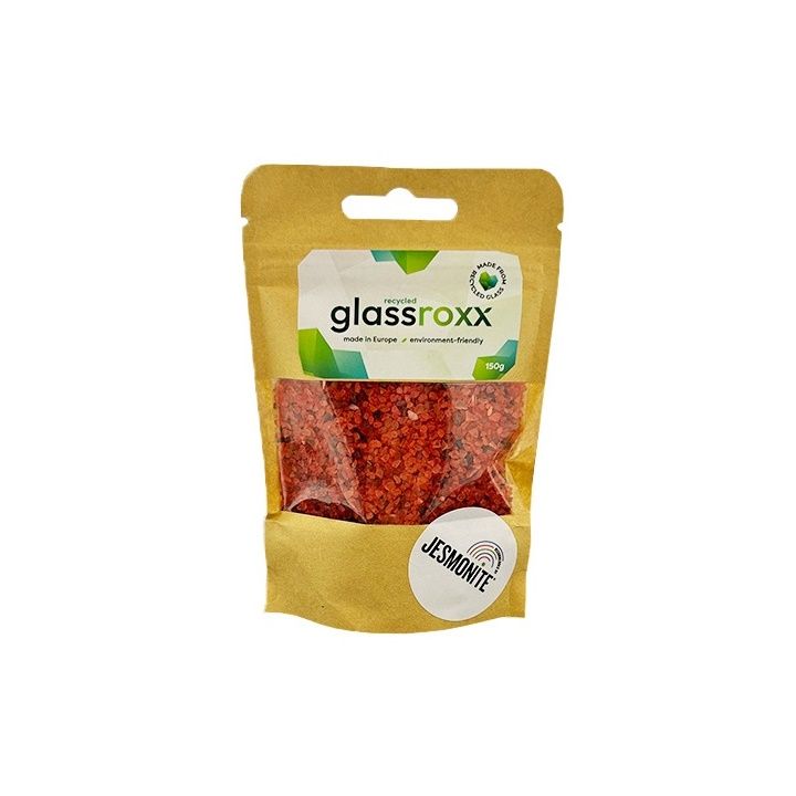 Skleněný granulát Glassroxx Jesmonite 150g – Tmavě oranžová