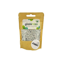 Skleněný granulát Glassroxx Jesmonite 150g – Stříbro
