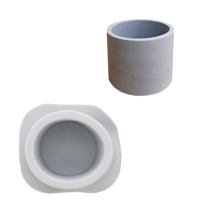 Silikonová forma na odlévání 10x6,8 cm - kulatý květináč