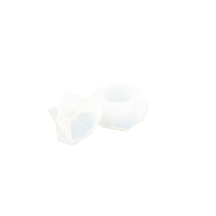 Silikonová forma na odlévání 9,1x4,5x4cm - fasetovaná šperkovnice