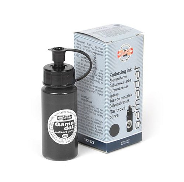 Razítkový inkoust Gamadat 20g – Černá