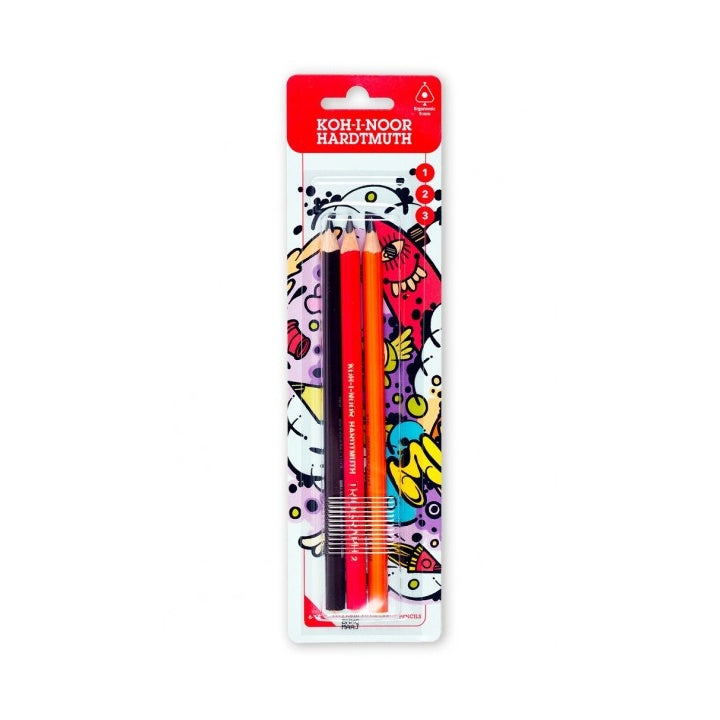 Jumbo trojúhelníkové grafitové tužky