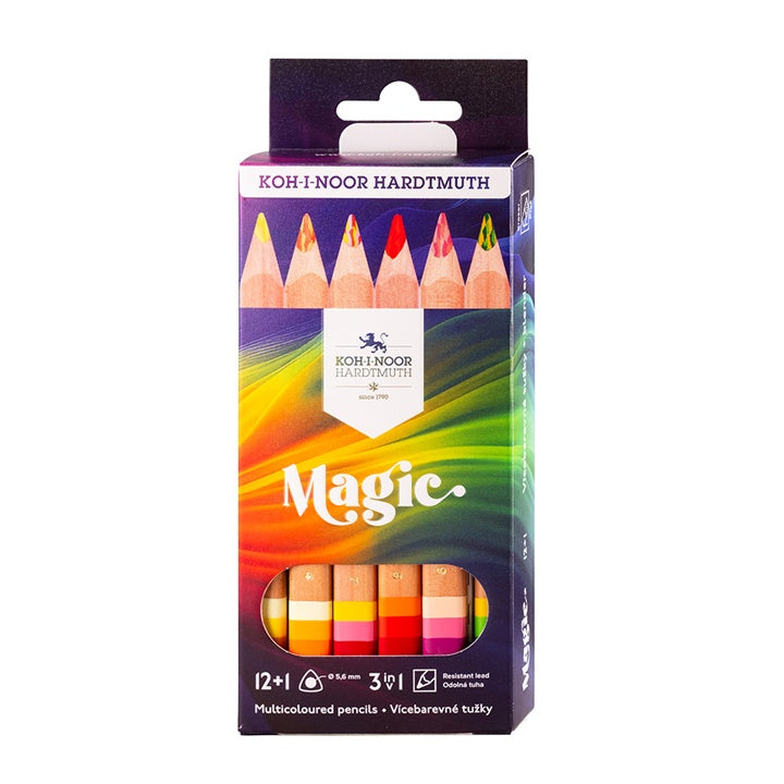 Sada barevných tužek MAGIC Jumbo 12+1 FSC
