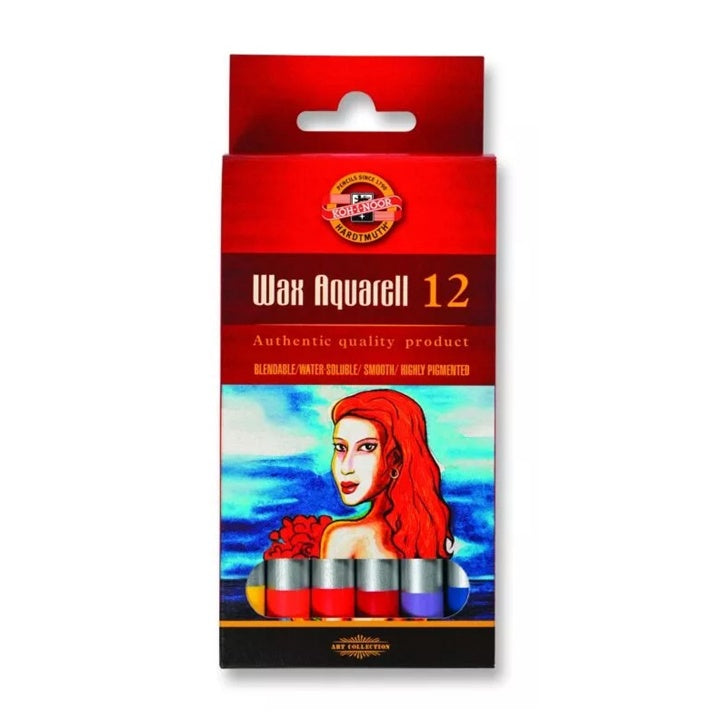 Akvarelové efektové pastelky KOH-I-NOOR - sada 12 ks
