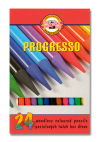 Sada pastelových tužek v laku Progress / 24 dílná