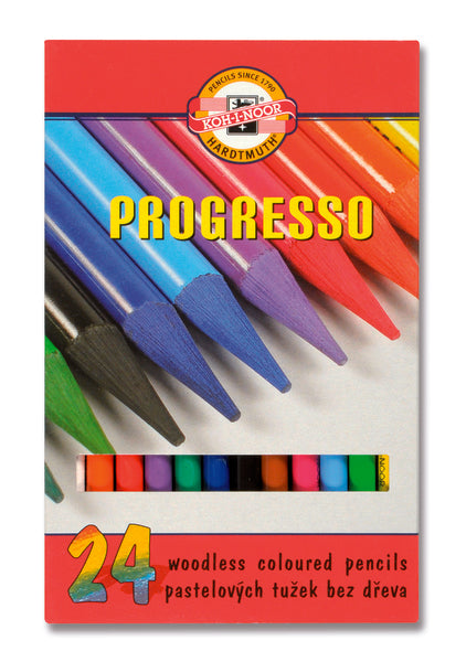 Sada pastelových tužek v laku Progress / 24 dílná