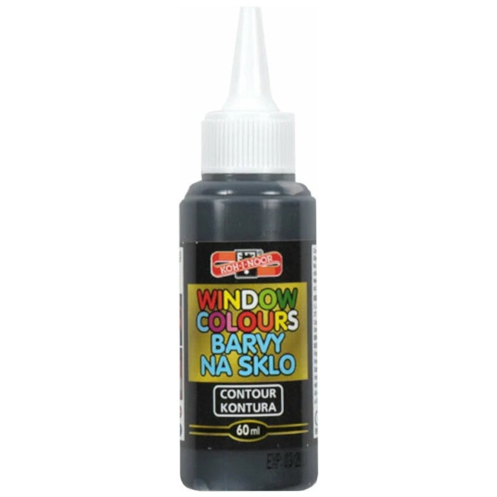 Konturovací barva na sklo KOH-I-NOOR 60 ml – Černá