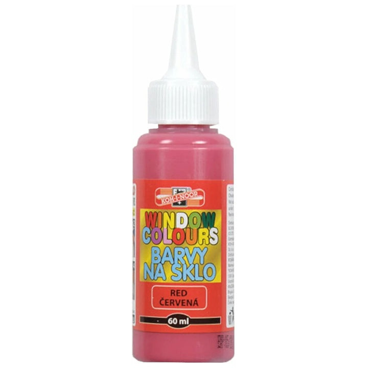 Barvy na sklo KOH-I-NOOR 60 ml – Červená