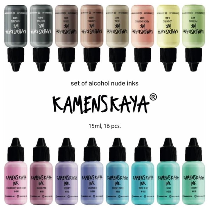 Sada lihových inkoustů NUDE KAMENSKAYA 16 x 15 ml