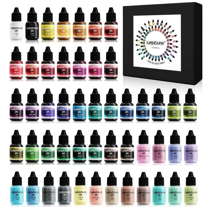 Sada lihových inkoustů KAMENSKAYA MINI 50 x 5 ml
