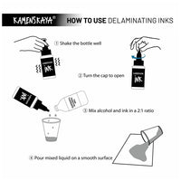 KAMENSKAYA Sada delaminačních inkoustů 'Marine' 8x30 ml