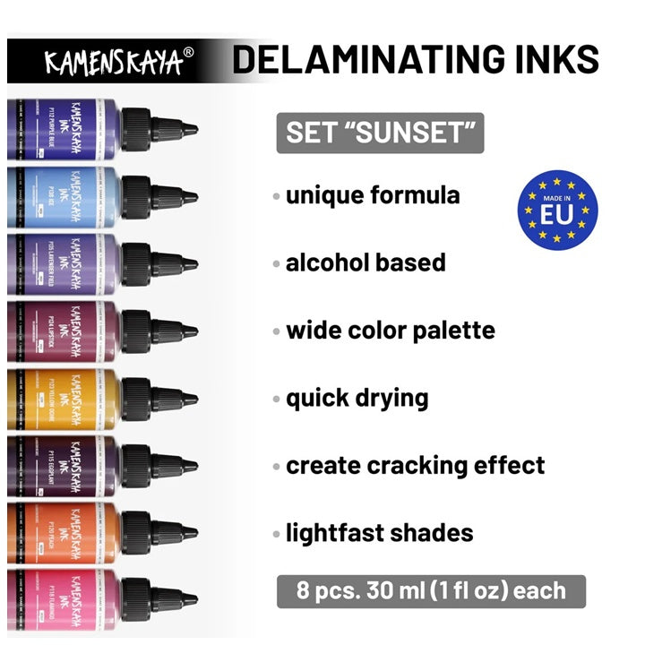 Sada delaminačních inkoustů KAMENSKAYA 'Sunset'