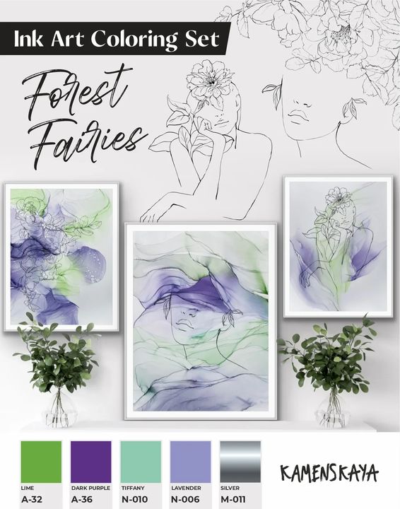 Sada inkoustů KAMENSKAYA 'FOREST FAIRIES'
