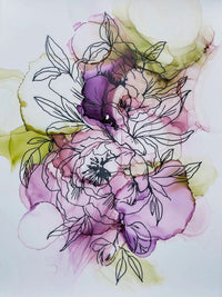 Inkoustová sada KAMENSKAYA 'GIRLS AND FLOWERS'