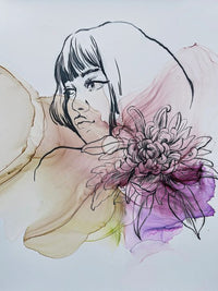 Inkoustová sada KAMENSKAYA 'GIRLS AND FLOWERS'