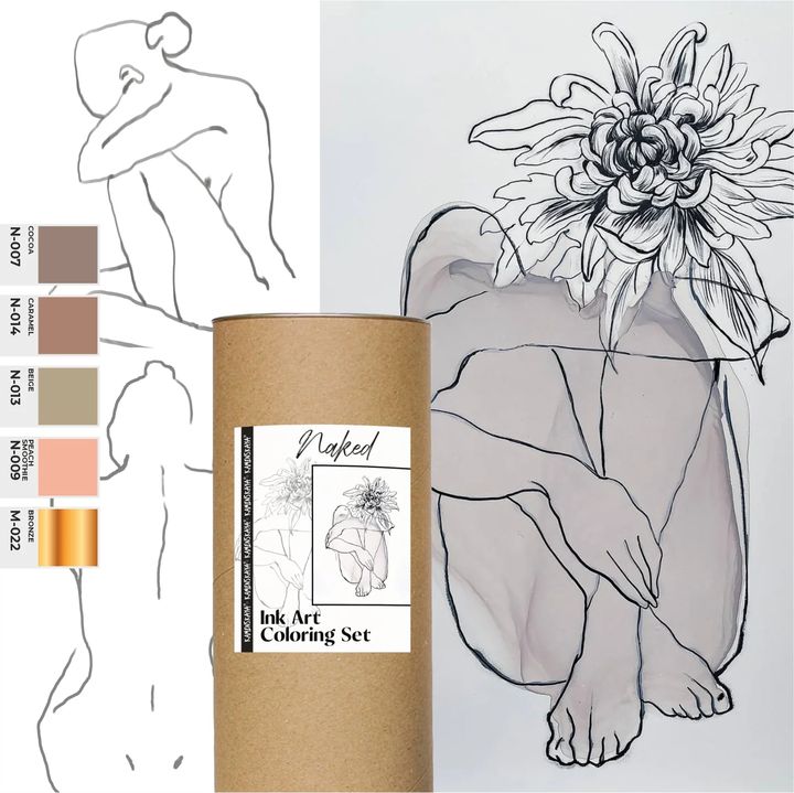 Sada inkoustů KAMENSKAYA 'NAKED'