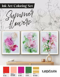 Sada inkoustů KAMENSKAYA 'SUMMER FLOWERS'