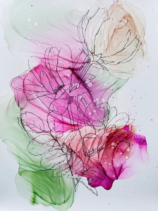 Sada inkoustů KAMENSKAYA 'SUMMER FLOWERS'