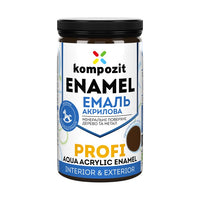 Akrylátový smalt  KOMPOZIT PROFI Gloss 0,3 l – Hnědá
