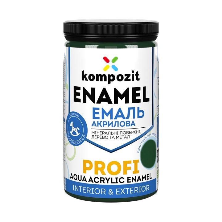 Akrylátový smalt  KOMPOZIT PROFI Gloss 0,3 l – Zelená