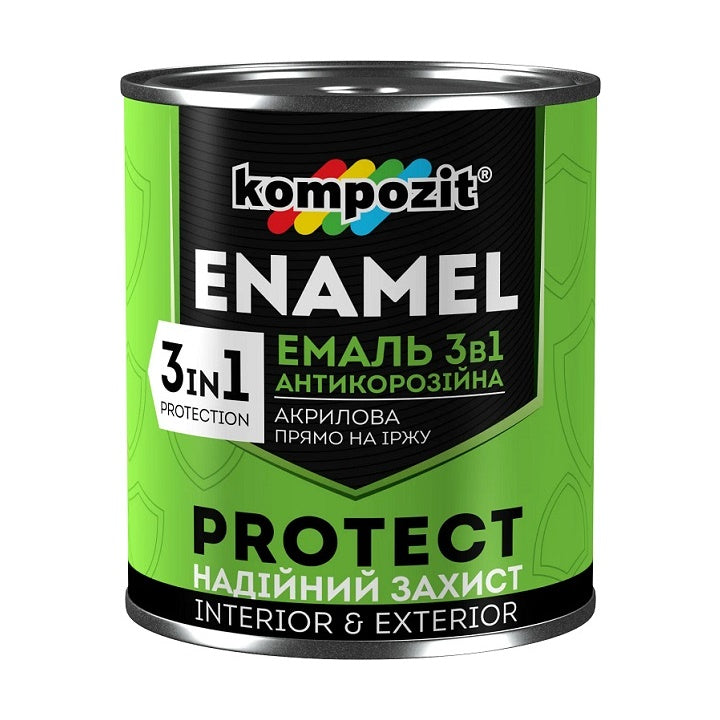 Antikorozní smalt 3 v 1  KOMPOZIT PROTECT 2,4 kg