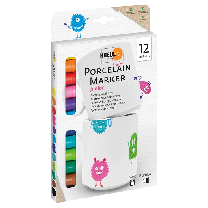 Sada fixů na porcelán 12 ks
