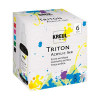 Akrylový inkoust KREUL 50 ml - sada 6 ks