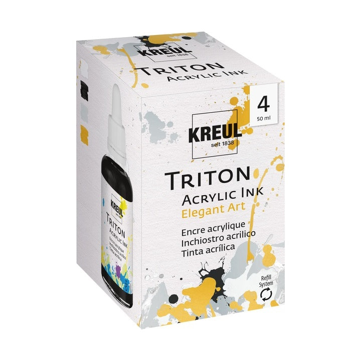 Akrylový inkoust KREUL 50 ml - sada 4 ks