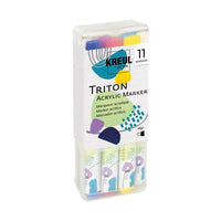 Akrylové fixy Kreul Solo Goya Triton edge - sada 11 ks
