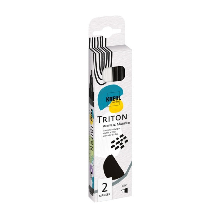 Akrylové fixy Solo Goya TRITON black / white - sada 2 ks