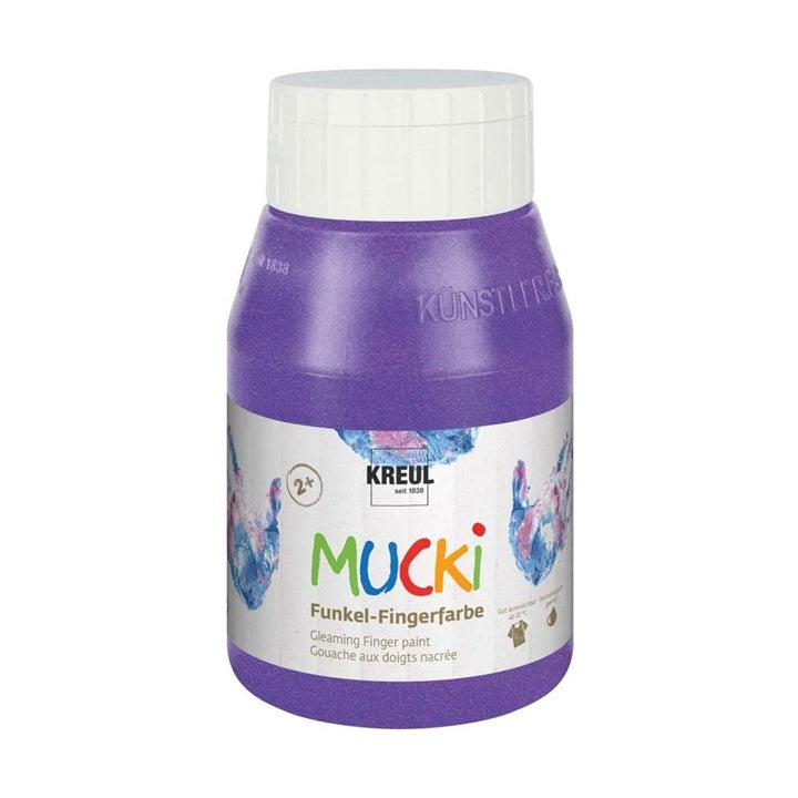 Lesklé dětské prstové barvy MUCKI 500 ml