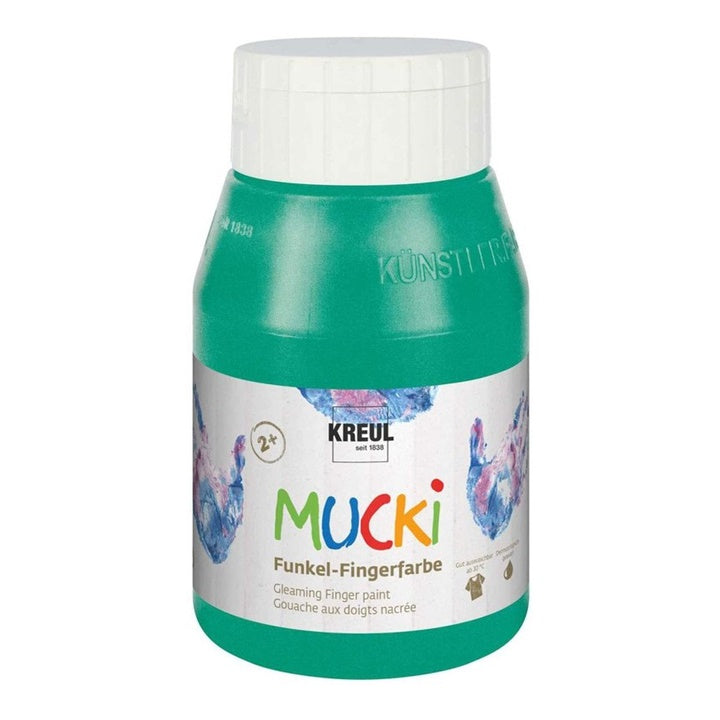 Lesklé dětské prstové barvy MUCKI 500 ml