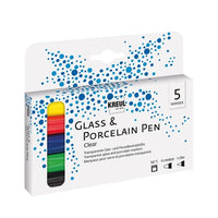 Sada popisovačů na porcelán a sklo Hobby Line - 5 ks