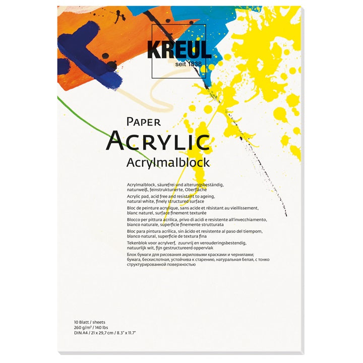 Akrylový papír KREUL - 10 listů