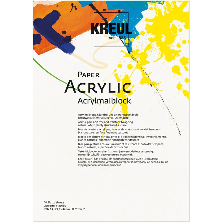 Akrylový papír KREUL - 10 listů