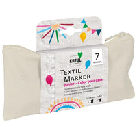 Fixy na textil Kreul - sada 7 ks s penálem