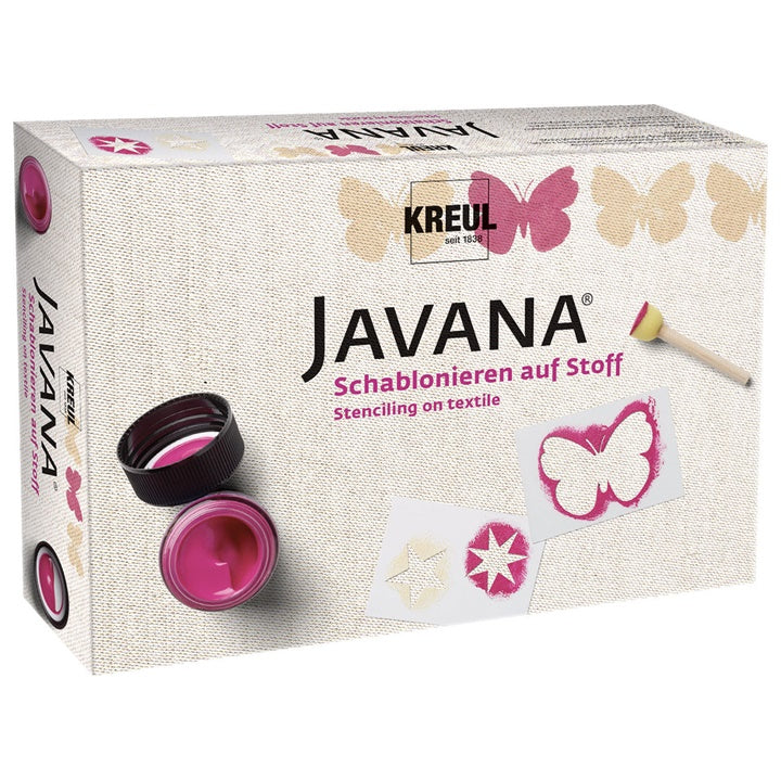 Sada pro barvení textilu se šablonami Javana KREUL