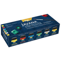 Sada třpytivých barev na textil Javan KREUL - Basic Colors / 6ks