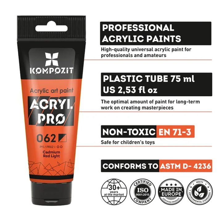 ACRYL PRO PROFESSIONAL Sada akrylových barev 12x75 ml