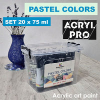 Sada akrylových barev ACRYL PRO Kompozit Pastel
