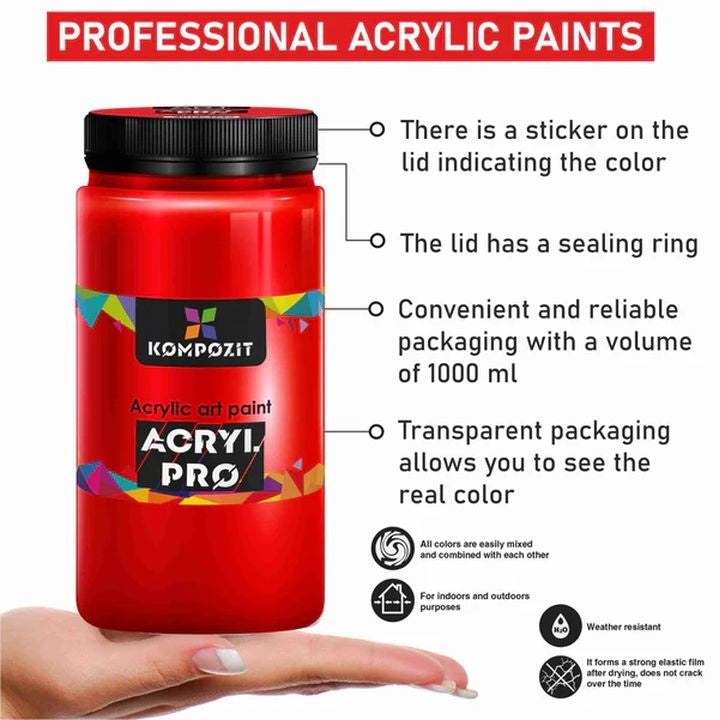 Akrylová barva ACRYL PRO ART Kompozit 1 000 ml